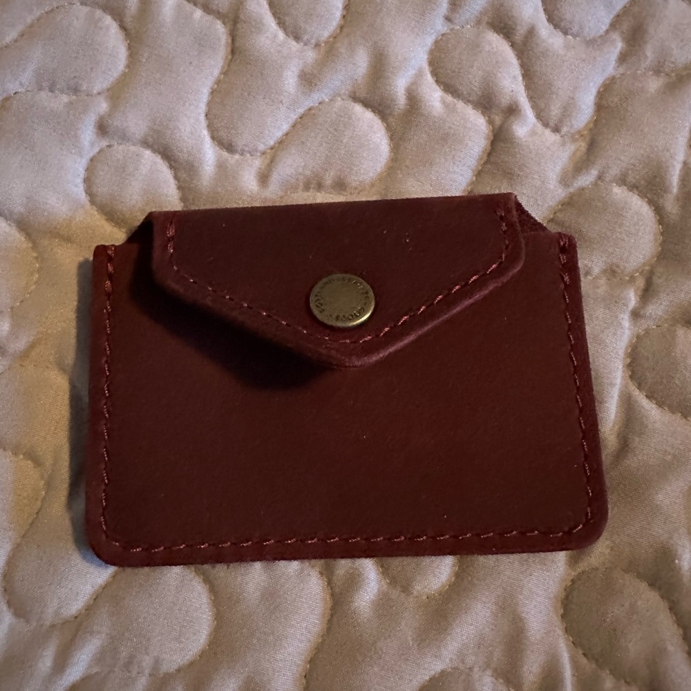 Portland Leather Merlot Love Bug Wallet - New - Never Used